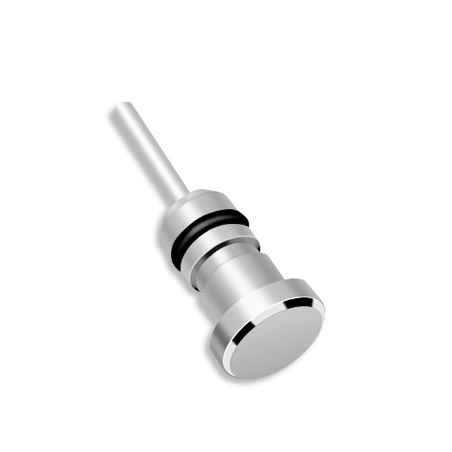 3.5mm Universal Metal Dust Plug Headset Plug Card Needle, 3.5mm (Black), 3.5mm (Gold), 3.5mm (Silver)