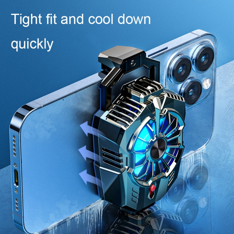 X20 Semiconductor Mobile Phone Radiator LED Light Mini Phone Cooling Fan, X20 Electroplated Mineral-color, X20 Electroplated Silver, X20 Frosted Black, X20 Frosted White