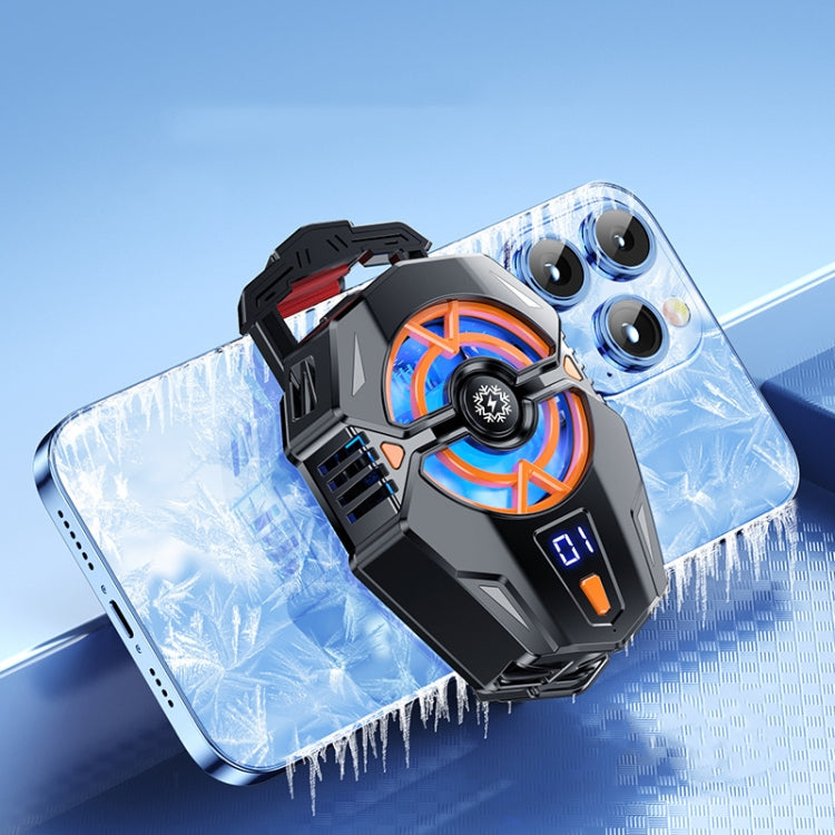 J20 Three-speed Adjustable Semiconductor Refrigeration Mobile Phone Radiator, Basic Model, Digital Display Model, Electroplated Model