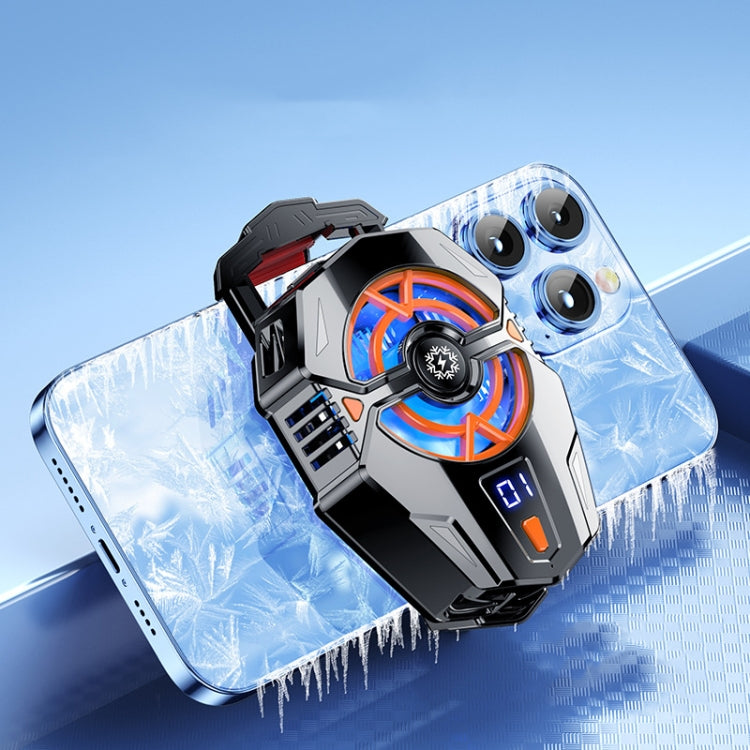 J20 Three-speed Adjustable Semiconductor Refrigeration Mobile Phone Radiator, Basic Model, Digital Display Model, Electroplated Model