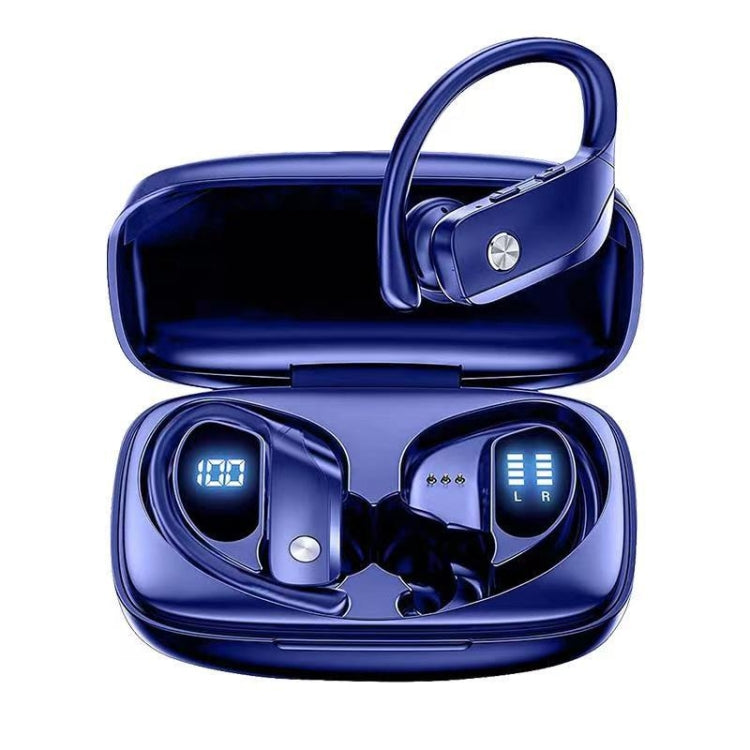 TWS Ear-mounted Noise Reduction LED Dual-battery Display Bluetooth Earphones, T16 (Black), T16 (Blue), T17 (Black)
