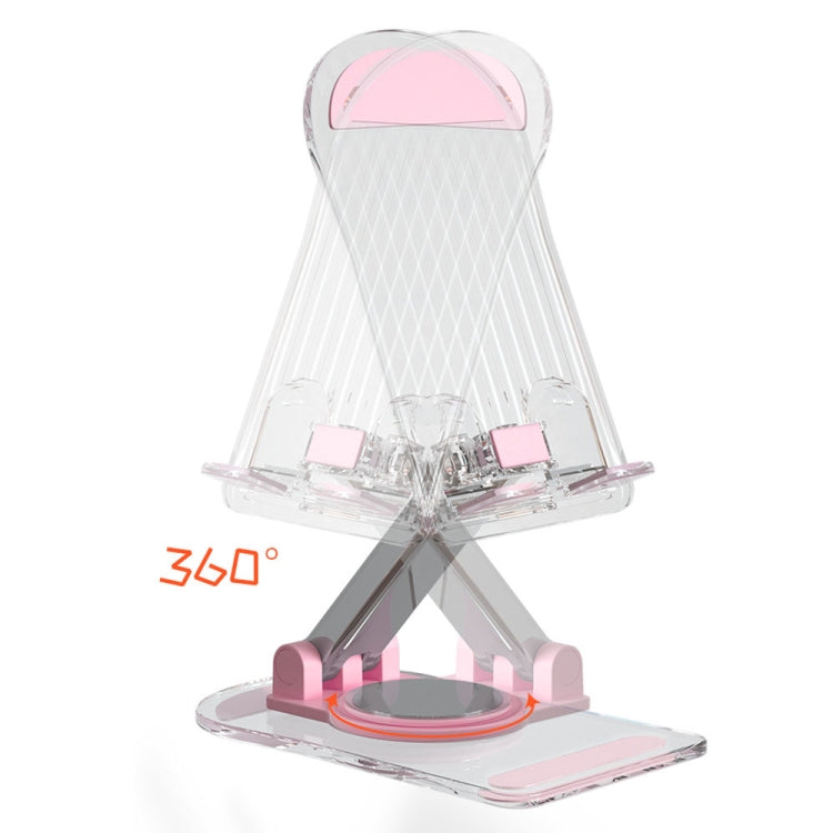 KF-Z12 Acrylic Foldable Desktop Phone Holder Colorful Lazy Tablet Stand, KF-Z12 (White), KF-Z12 (Black), KF-Z12 (Pink), KF-Z12 (Green)