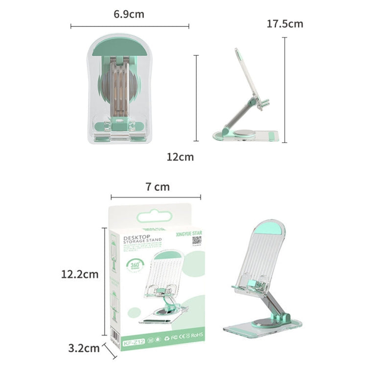 KF-Z12 Acrylic Foldable Desktop Phone Holder Colorful Lazy Tablet Stand, KF-Z12 (White), KF-Z12 (Black), KF-Z12 (Pink), KF-Z12 (Green)