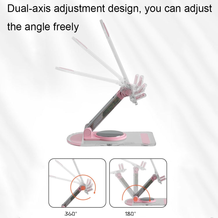 KF-Z12 Acrylic Foldable Desktop Phone Holder Colorful Lazy Tablet Stand, KF-Z12 (White), KF-Z12 (Black), KF-Z12 (Pink), KF-Z12 (Green)