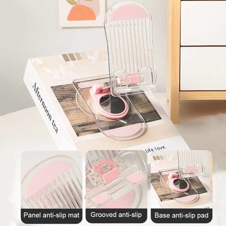 KF-Z12 Acrylic Foldable Desktop Phone Holder Colorful Lazy Tablet Stand, KF-Z12 (White), KF-Z12 (Black), KF-Z12 (Pink), KF-Z12 (Green)