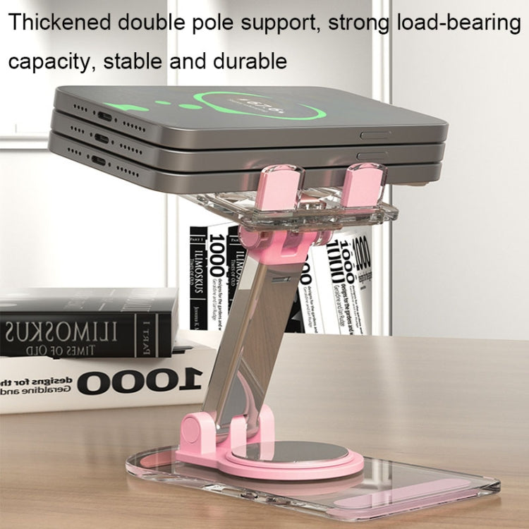 KF-Z12 Acrylic Foldable Desktop Phone Holder Colorful Lazy Tablet Stand, KF-Z12 (White), KF-Z12 (Black), KF-Z12 (Pink), KF-Z12 (Green)