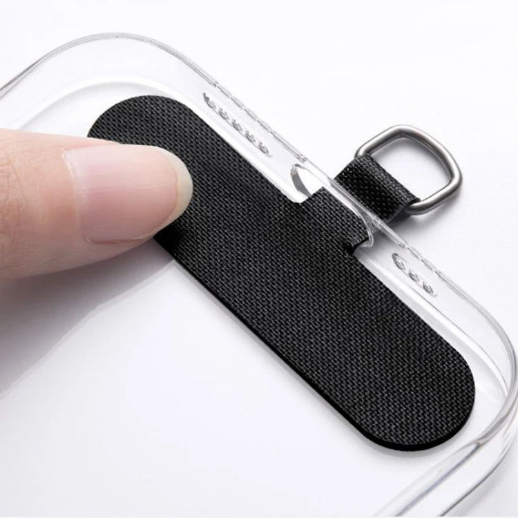 Cell Phone Lanyard Anti-lost Crossbody Strap With Patch, Black, White, Red