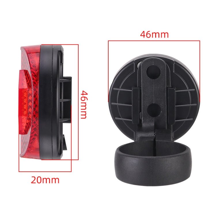 For Airtag Hidden Reflective Tail Light Bicycle Mount, Tail Light Red, Tail Light Yellow