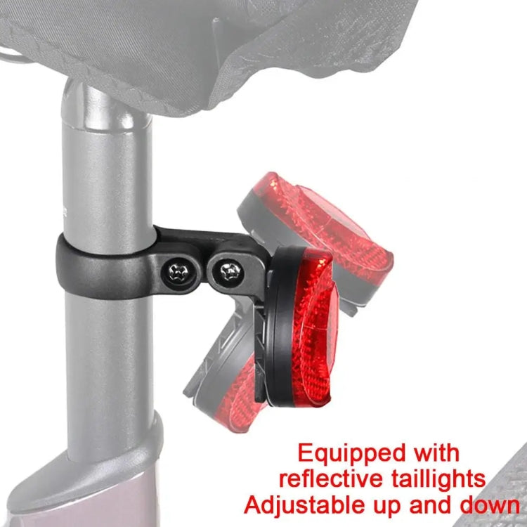 For Airtag Hidden Reflective Tail Light Bicycle Mount, Tail Light Red, Tail Light Yellow