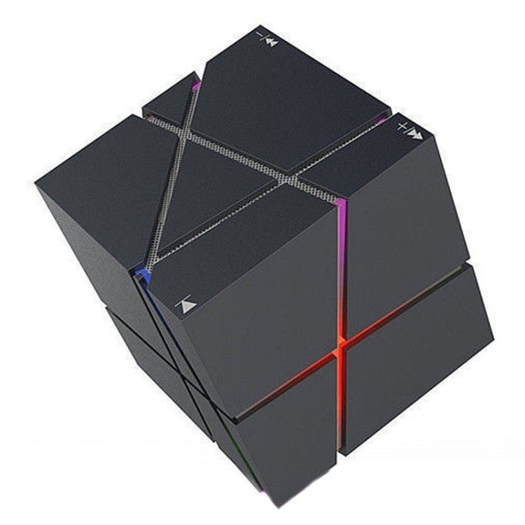 Qone Cube AI Smart Voice-Controlled Bluetooth Speaker RGB Light Mini Wireless Audio, AI Voice-Controlled (White), AI Voice-Controlled (Blue), AI Voice-Controlled (Pink), AI Voice-Controlled (Black)