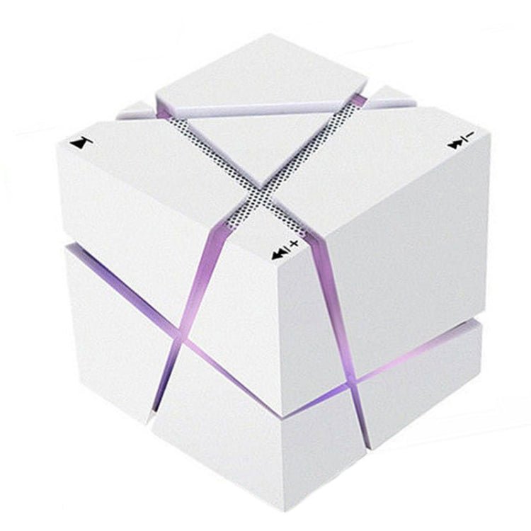 Qone Cube AI Smart Voice-Controlled Bluetooth Speaker RGB Light Mini Wireless Audio, AI Voice-Controlled (White), AI Voice-Controlled (Blue), AI Voice-Controlled (Pink), AI Voice-Controlled (Black)