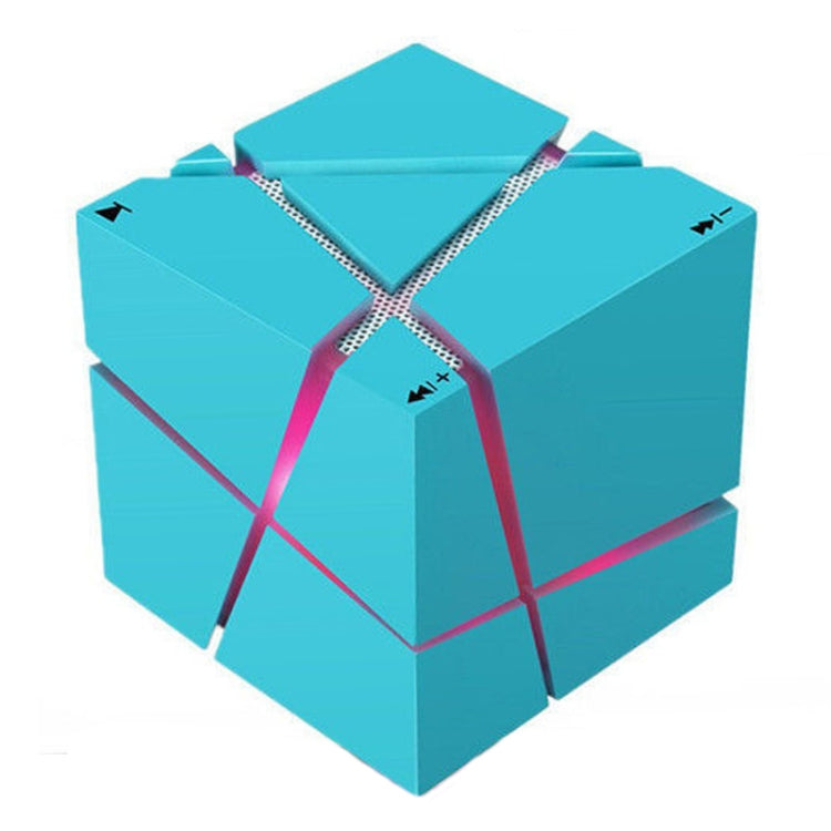 Qone Cube AI Smart Voice-Controlled Bluetooth Speaker RGB Light Mini Wireless Audio, AI Voice-Controlled (White), AI Voice-Controlled (Blue), AI Voice-Controlled (Pink), AI Voice-Controlled (Black)