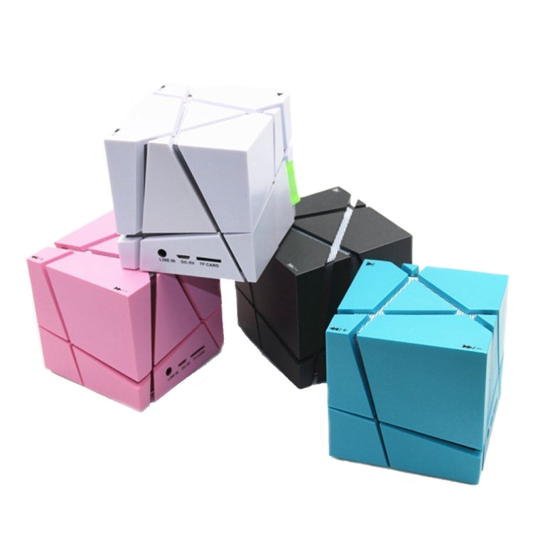Qone Cube AI Smart Voice-Controlled Bluetooth Speaker RGB Light Mini Wireless Audio, AI Voice-Controlled (White), AI Voice-Controlled (Blue), AI Voice-Controlled (Pink), AI Voice-Controlled (Black)