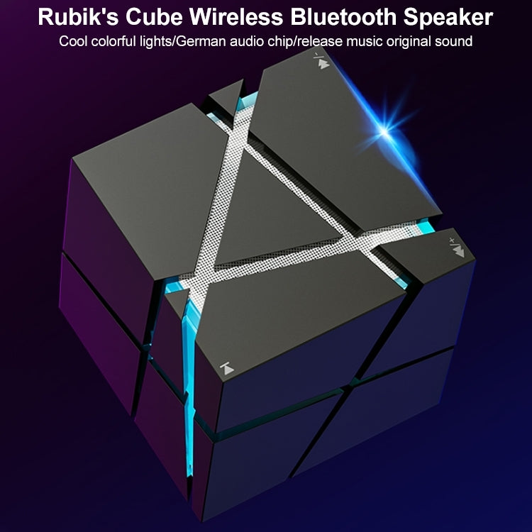 Qone Cube AI Smart Voice-Controlled Bluetooth Speaker RGB Light Mini Wireless Audio, AI Voice-Controlled (White), AI Voice-Controlled (Blue), AI Voice-Controlled (Pink), AI Voice-Controlled (Black)