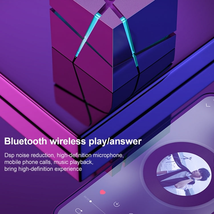 Qone Cube AI Smart Voice-Controlled Bluetooth Speaker RGB Light Mini Wireless Audio, AI Voice-Controlled (White), AI Voice-Controlled (Blue), AI Voice-Controlled (Pink), AI Voice-Controlled (Black)
