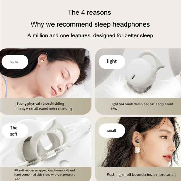 Q26 Bluetooth 5.3 Sleep Mini Wireless Bluetooth Earphone Invisible Comfortable Noise Canceling Earphones