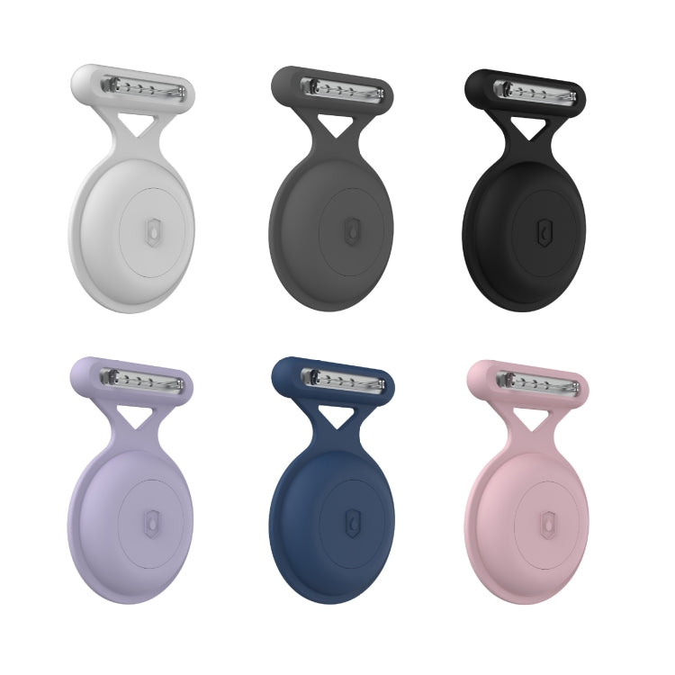 For AirTag Pin All Inclusive Life Waterproof Silicone Protective Case, Pin Black, Pin White, Pin Deep Blue