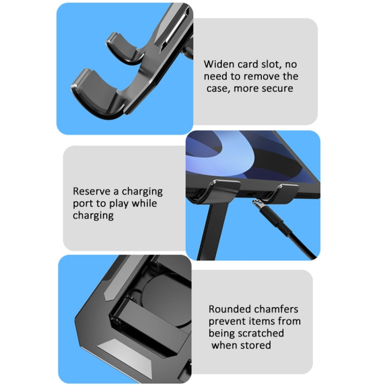 Metal Cooling Tablet Stand Rotatable Adjustable Base Support, JS-258 Silver, JS-258 Black