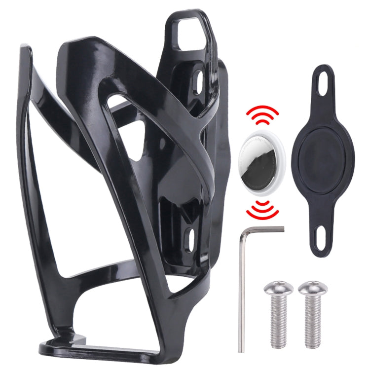For AirTag Locator Bike Kettle Stand Water Bottle Cage Anti-Lost GPS Location Case, Front Cover, Rear Cover