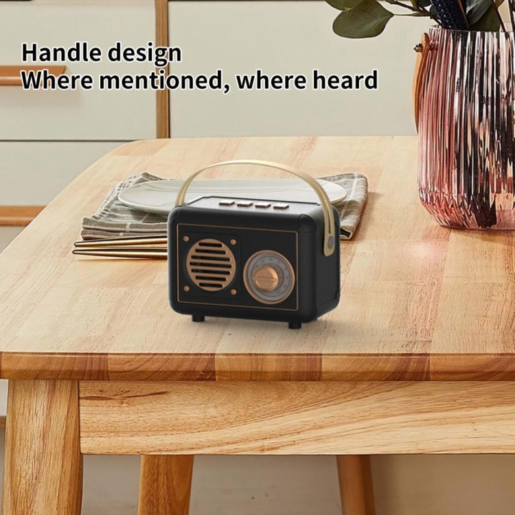 FT-BT20 Mini Retro Card USB Flash Drive FM Radio Wireless Bluetooth Speaker