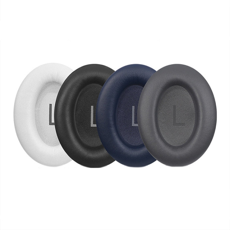 For BOSE QC45 1pair Headphone Sponge Earmuff Leather Cover, Black, White, Navy Blue, Titanium-color, Crystal Blue