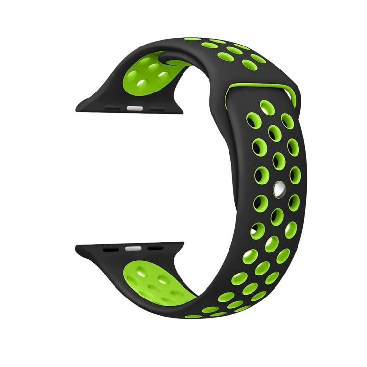 For Apple Watch Series 10 42mm / 9&8&7 41mm / SE 3&SE 2&6&SE&5&4 40mm / 3&2&1 38mm Fashionable Classical Silicone Sport Watch Band(Grey White), WA1230A, WA1230B, WA1230BG, WA1230BH, WA1230BL, WA1230BM, WA1230BR, WA1230BY, WA1230C, WA1230D, WA1230DW...