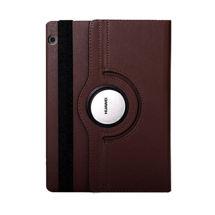 Litchi Texture Horizontal Flip 360 Degrees Rotation Leather Case for Huawei MediaPad T5 10.1, with Holder, For MediaPad T5 10.1