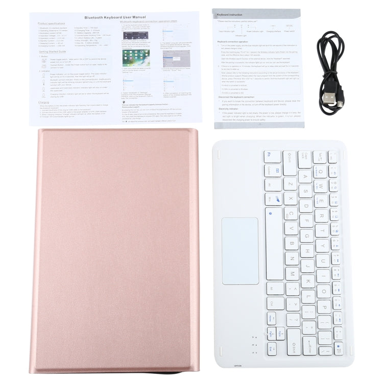 AM10-A Detachable Bluetooth Backlight Keyboard Ultrathin Horizontal Flip Leather Tablet Case with Touchpad & Holder for Lenovo M10 Plus 10.3 inch X606F, For Lenovo M10 Plus