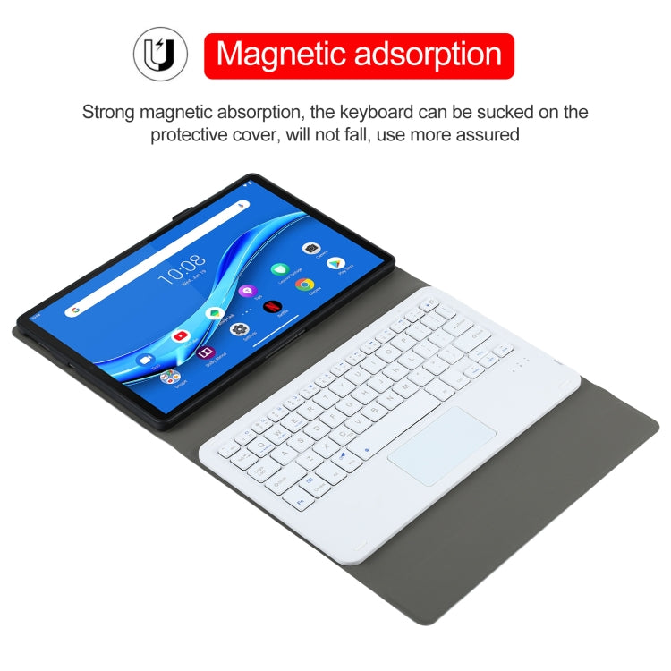 AM10-A Detachable Bluetooth Backlight Keyboard Ultrathin Horizontal Flip Leather Tablet Case with Touchpad & Holder for Lenovo M10 Plus 10.3 inch X606F, For Lenovo M10 Plus