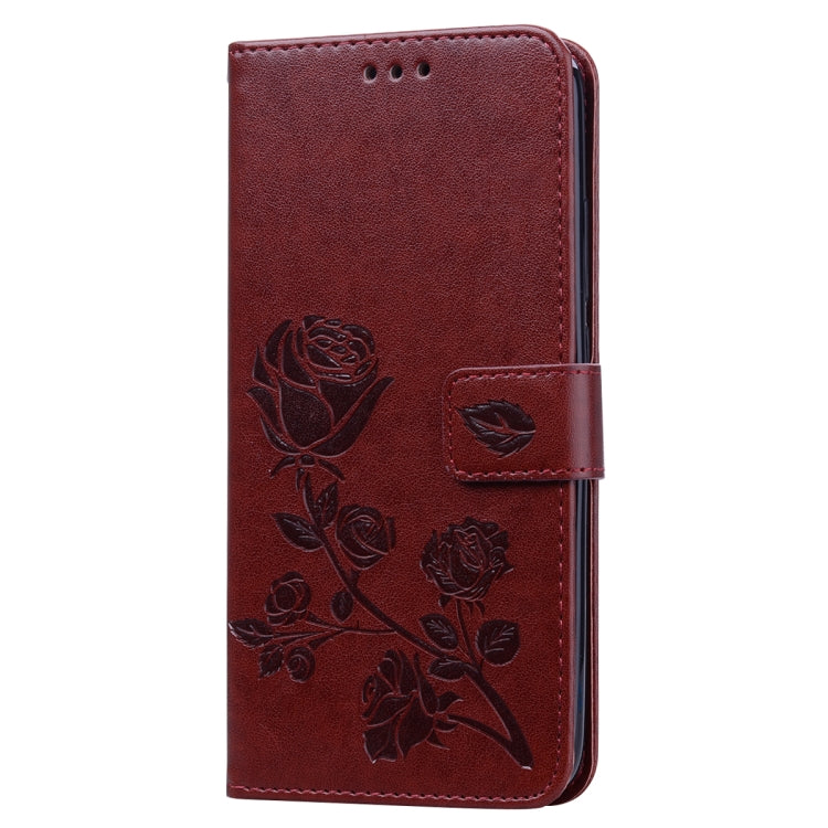 Rose Embossed Horizontal Flip PU Leather Case for Xiaomi Redmi 7, with Holder & Card Slots & Wallet