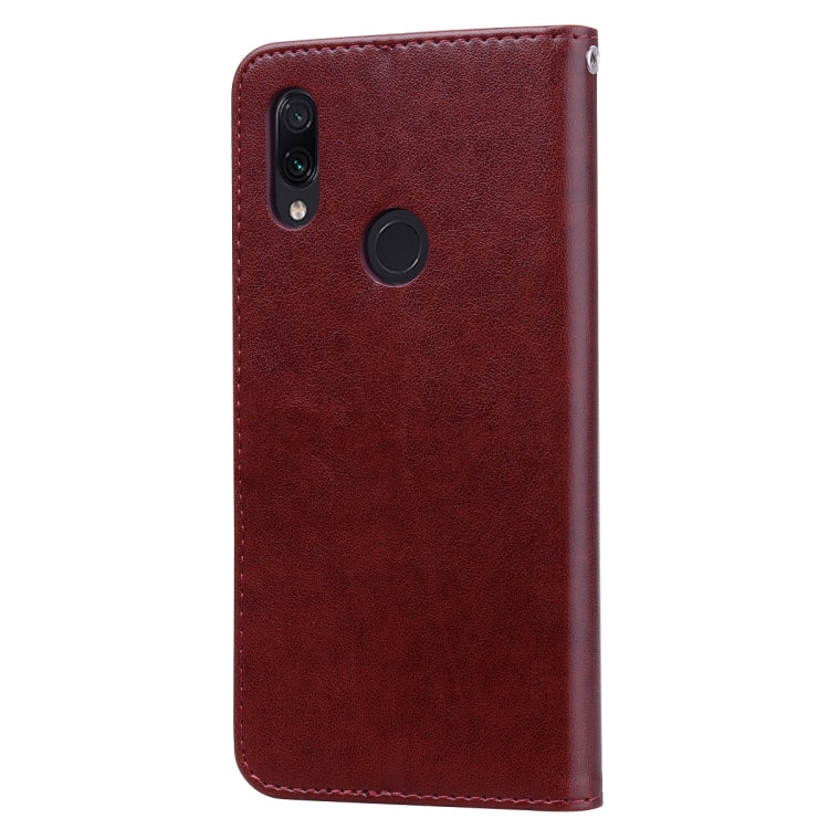 Rose Embossed Horizontal Flip PU Leather Case for Xiaomi Redmi 7, with Holder & Card Slots & Wallet