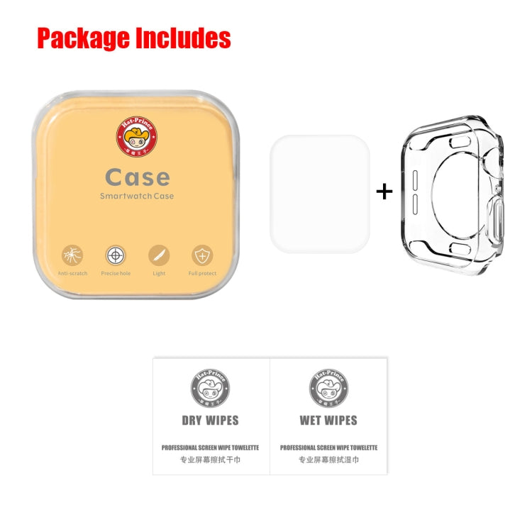 ENKAY Hat-Prince 2 in 1 TPU Semi-clad Case + 3D Full Screen PET Curved Heat Bending Film for Apple Watch Series 6 / 5 / 4 / SE 3 / SE 2 / SE 1 44mm