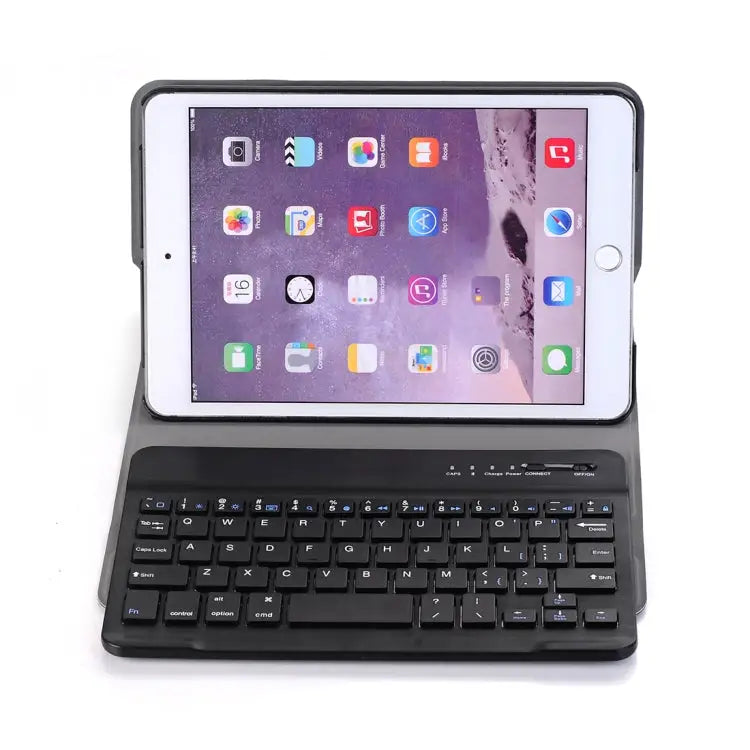 A03 for iPad mini 3 / 2 / 1 Universal Ultra-thin ABS Horizontal Flip Tablet Case + Bluetooth Keyboard - Black