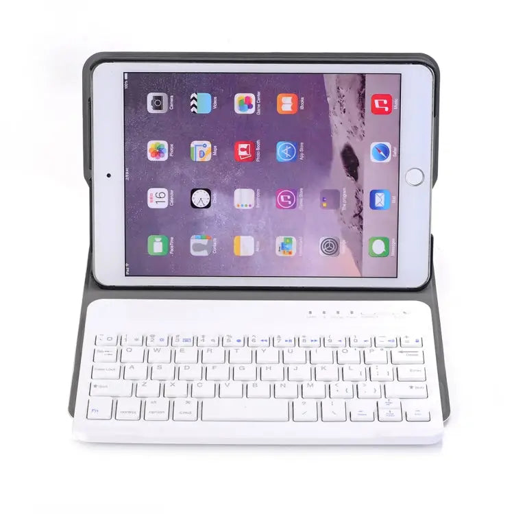 A03 for iPad mini 3 / 2 / 1 Universal Ultra-thin ABS Horizontal Flip Tablet Case + Bluetooth Keyboard - Rose Gold