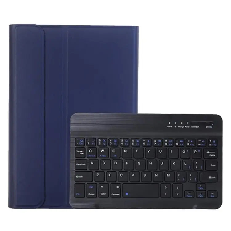 A06B Ultra-thin Detachable Bluetooth Keyboard Leather Case with Pen Slot & Holder for iPad mini 6 / mini 7 - Dark Blue