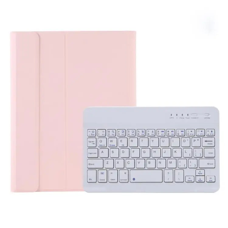 A06B Ultra-thin Detachable Bluetooth Keyboard Leather Case with Pen Slot & Holder for iPad mini 6 / mini 7 - Pink