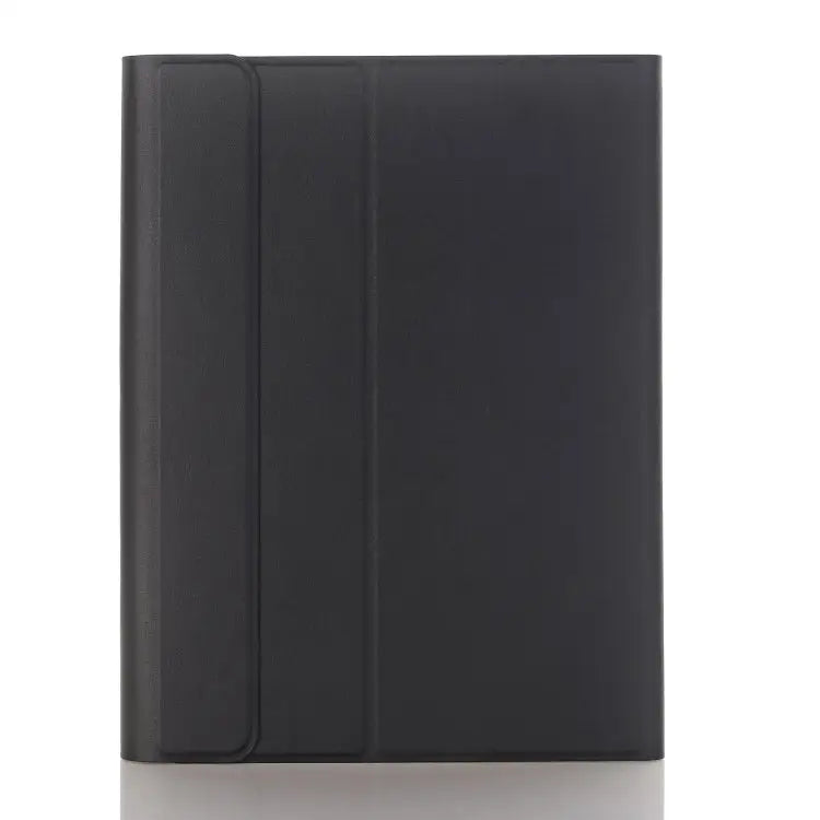 A07B-A Lambskin Texture Square Keycap Bluetooth Keyboard Leather Case with Touch Control For iPad For iPad 9.7 2018 &
