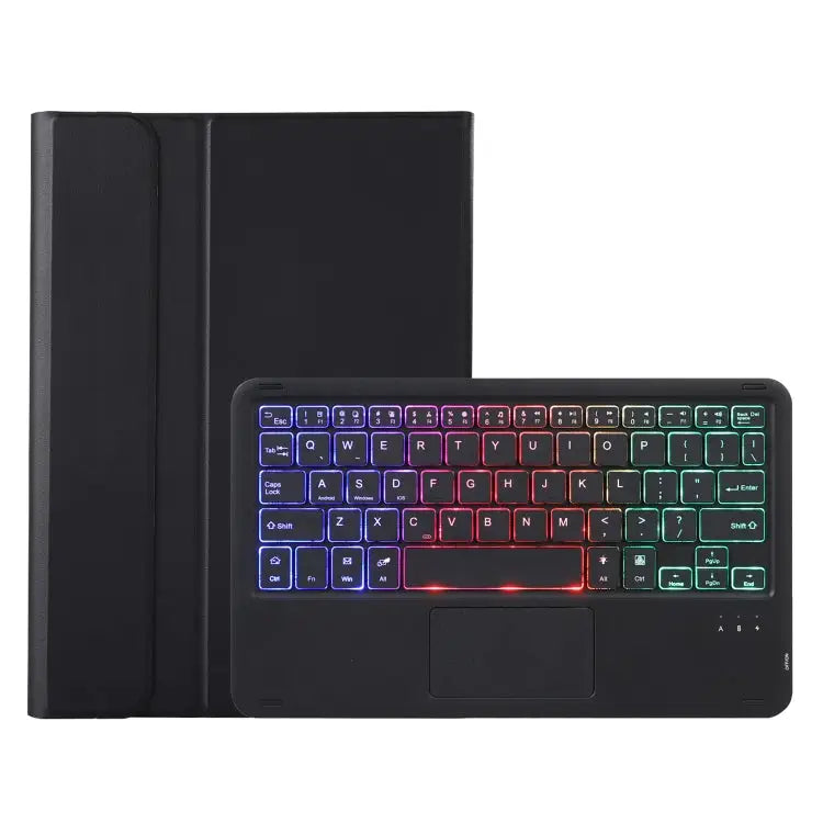 A098B-AS Detachable Ultra-Thin Backlit Bluetooth Touch Keyboard Leather Tablet Case with Pen Slot For iPad Air 11 2025
