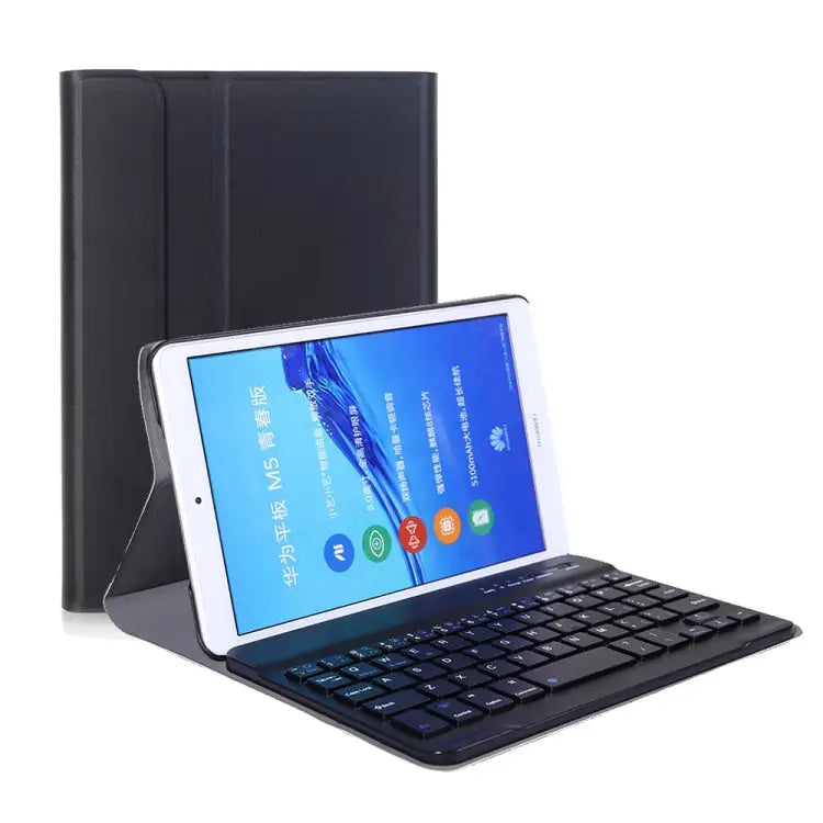 A0M5 Detachable Bluetooth Keyboard + Ultrathin Horizontal Flip Leather Tablet Case for Huawei MediaPad M5 & Honor Tab 5
