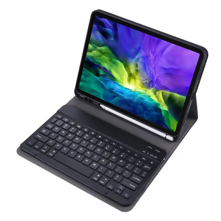 A11B Lambskin Texture ultra-thin Bluetooth Keyboard Leather Case with Pen Holder A11B For iPad Air 2022 / Air 2020 10.9