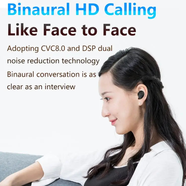 A13 TWS CVC8.0 and DSP Dual Noise Cancelling Touch Bluetooth Earphone with Charging Box Support LED Digital Display &
