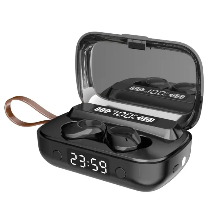 A13 TWS CVC8.0 and DSP Dual Noise Cancelling Touch Bluetooth Earphone with Charging Box Support LED Digital Display &