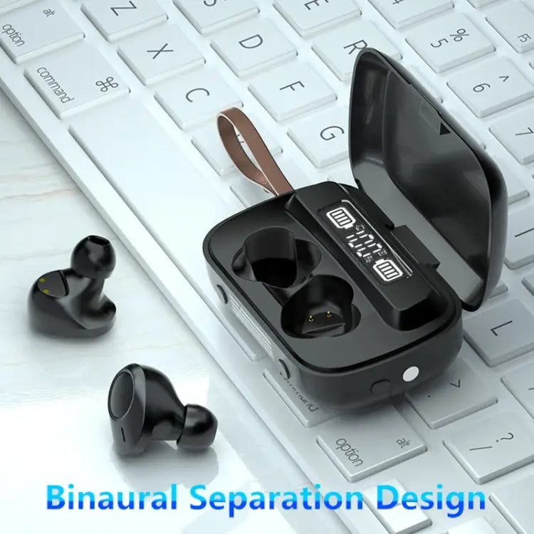 A13 TWS CVC8.0 and DSP Dual Noise Cancelling Touch Bluetooth Earphone with Charging Box Support LED Digital Display &