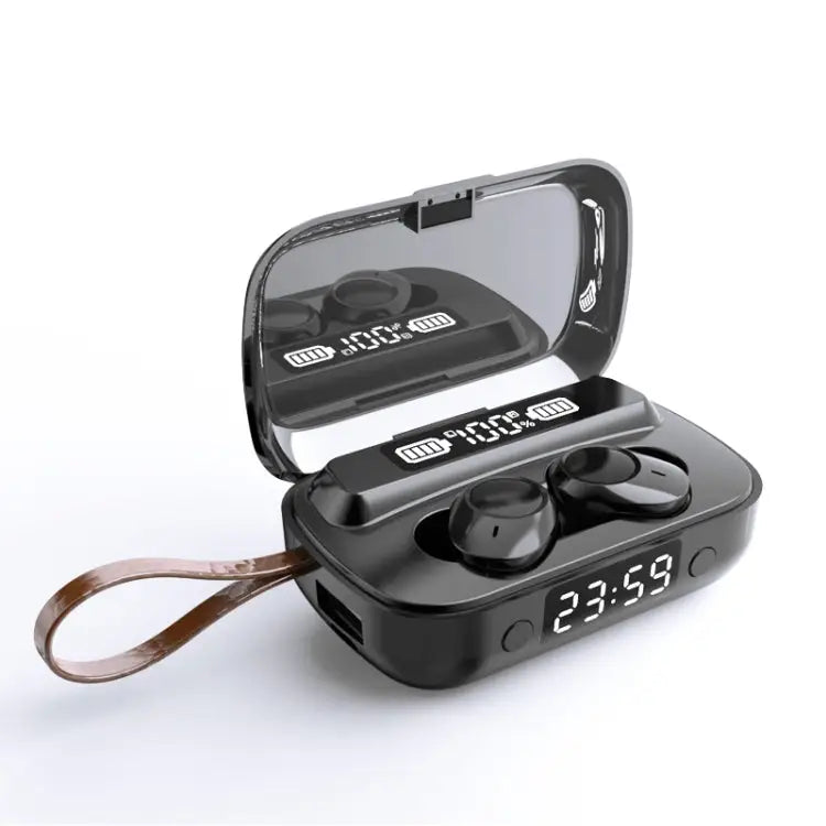 A13 TWS CVC8.0 and DSP Dual Noise Cancelling Touch Bluetooth Earphone with Charging Box Support LED Digital Display &
