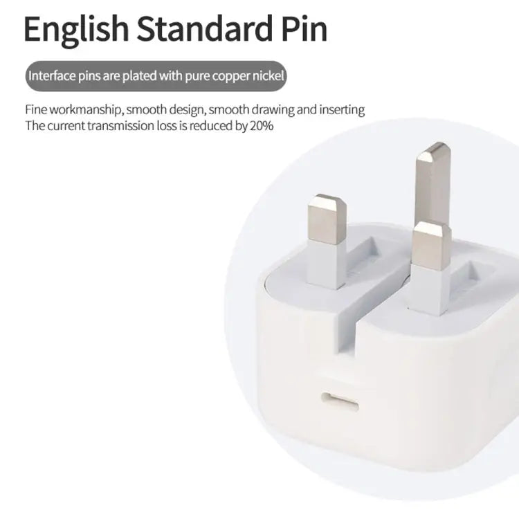 A234 20W PD 3.0 Type-C / USB-C Interface Folding Travel Charger UK Plug - 20W