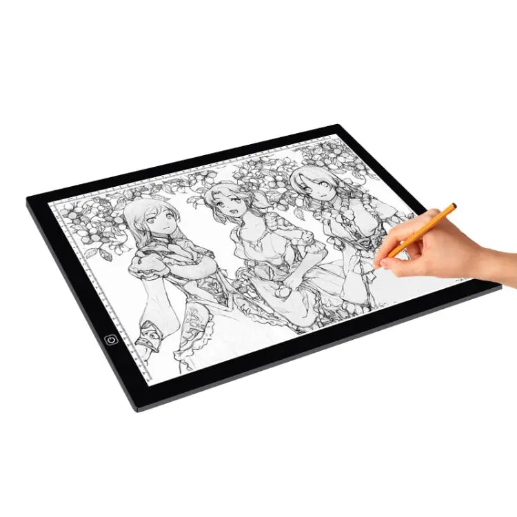 A3 8W 5V LED USB Stepless Dimming Acrylic Scale Copy Boards Anime Sketch Drawing Sketchpad with USB Cable & Power