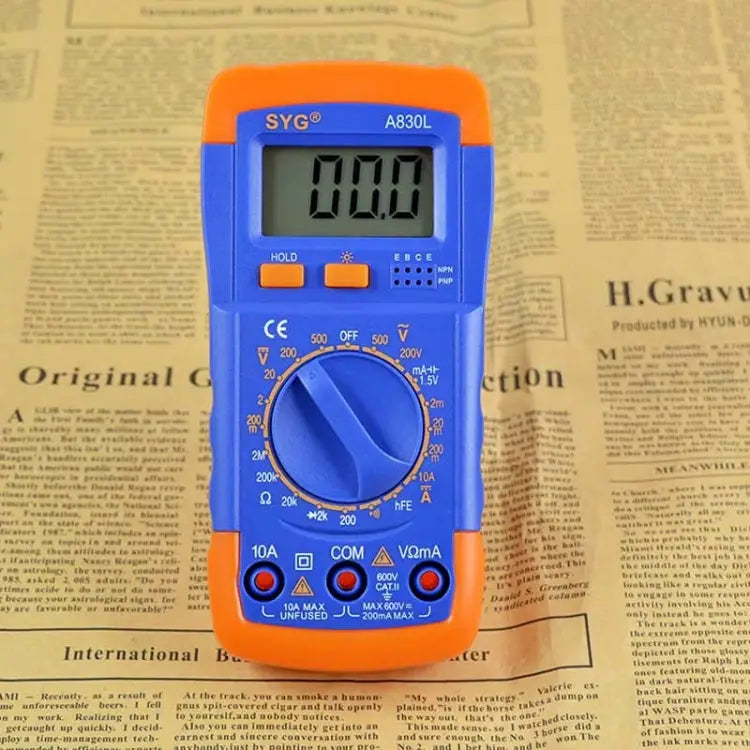 A830L Protection Luminous Multi-purpose Capacitance Meter Digital Multimeter