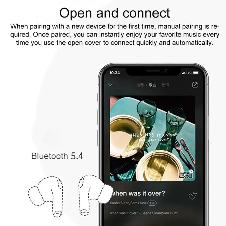 A9 Pro Smart Colorful Touch Screen ANC + ENC Noise Reduction Wireless Bluetooth Earphone - Apple Accessories
