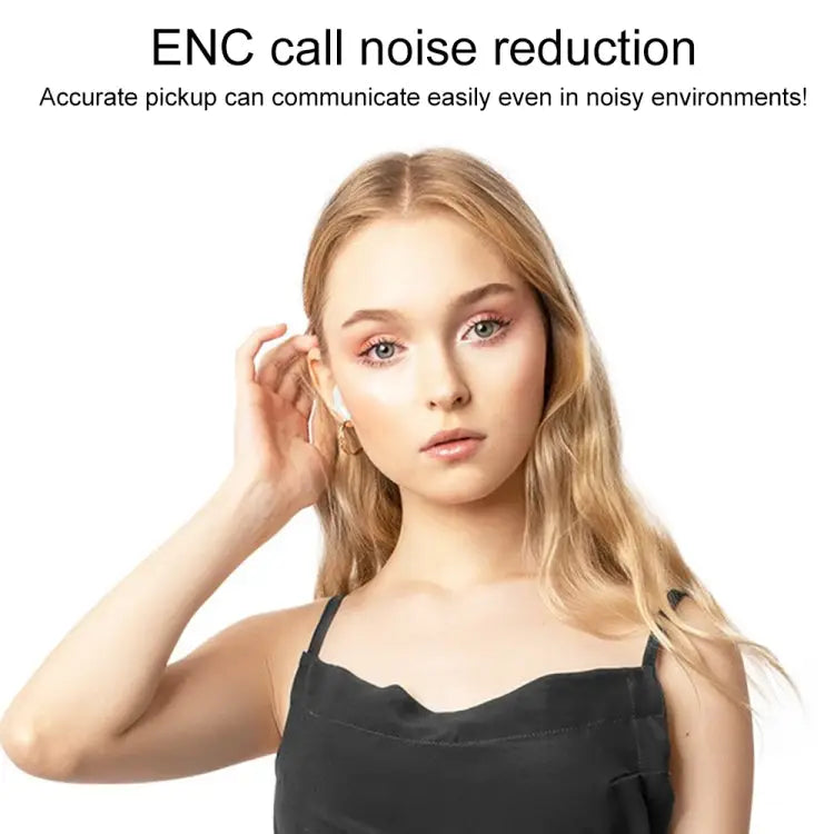 A9 Pro Smart Colorful Touch Screen ANC + ENC Noise Reduction Wireless Bluetooth Earphone - Apple Accessories