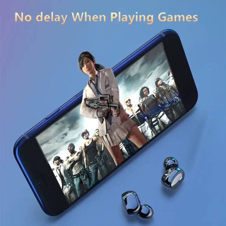 A9 TWS CVC8.0 and DSP Dual Noise Cancelling Bluetooth Earphone with Magnetic Charging Box & LED Digital Display Support